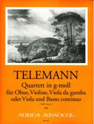 Quartett In G-Moll, TWV 43: G2 : Für Oboe, Violine, Viola Da Gamba Oder Viola und Basso Continuo.