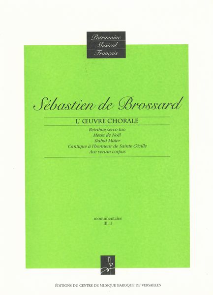 Oeuvre Chorale / Edition De Jean Duron.
