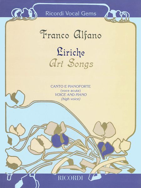 Liriche (Art Songs) : For High Voice And Piano.