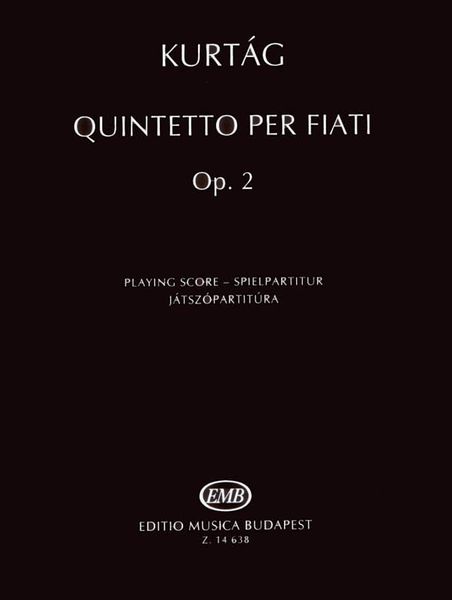 Quintetto Per Fiati, Op. 2.