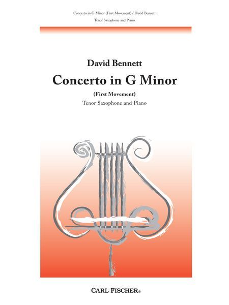 Concerto In G Minor (First Movement) : For Tenor Saxophone and Piano.