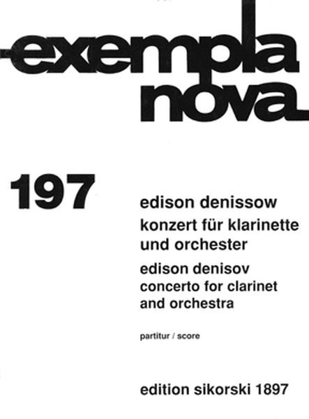 Concerto : For Clarinet and Orchestra (1989).
