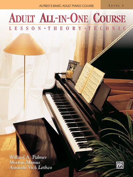 Alfred's Basic Adult All-In-One Piano Course, Book 1 (Book Only).