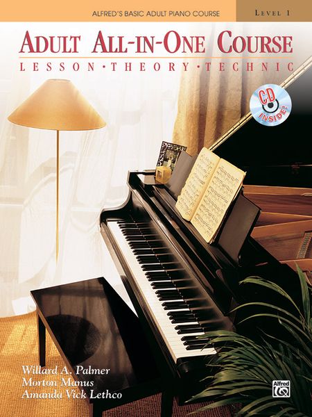 Alfred's Basic Adult All-In-One Piano Course, Book 1 (Book & CD).