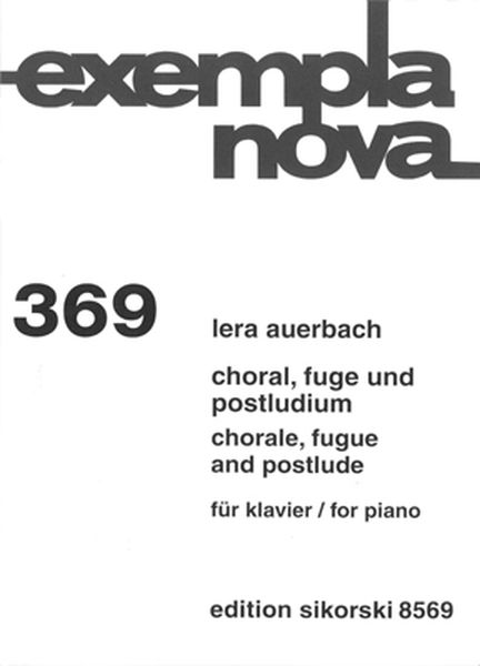 Choral, Fuge Und Postludium : Für Klavier.