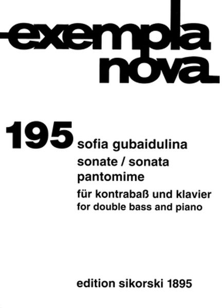 Sonata (1975); Pantomime (1966) : For Contrabass and Piano.