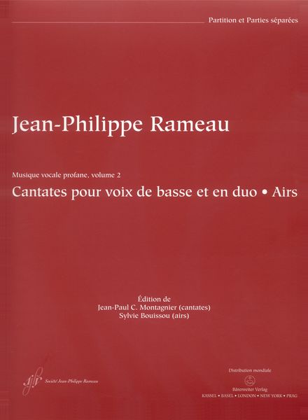 Musique Vocale Profane, Vol. 2 : Cantatas Pour Voix De Bass Et En Duo - Airs.