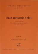 Ecce Annuntio Vobis : Für Soli, Fünfstimmigen Gemischten Chor und Basso Continuo.