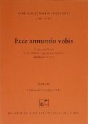 Ecce Annuntio Vobis : Für Soli, Fünfstimmigen Gemischten Chor und Basso Continuo.
