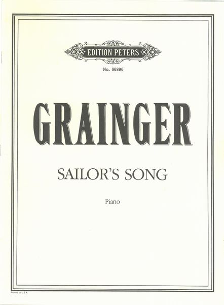 Sailor's Song : For Piano / edited by Don C. Gillespie.