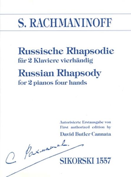 Russian Rhapsody : For Two Pianos Four Hands.