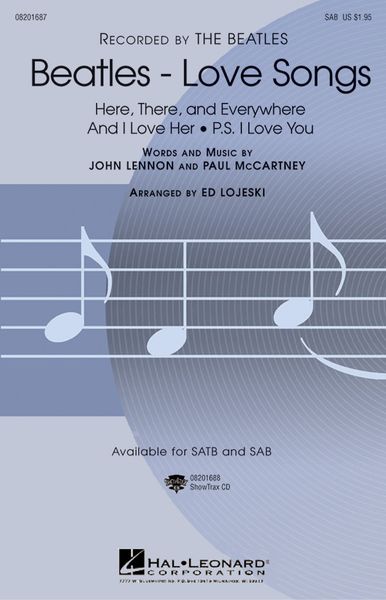 Beatles - Love Songs : For SAB / arranged by E. Lojeski.