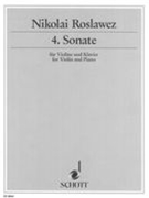 Sonata No. 4 : For Violin and Piano (1920).
