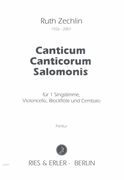 Canticum Canticorum Salomonis : Für 1 Singstimme, Violoncello, Blockflöte Und Cembalo (2006).