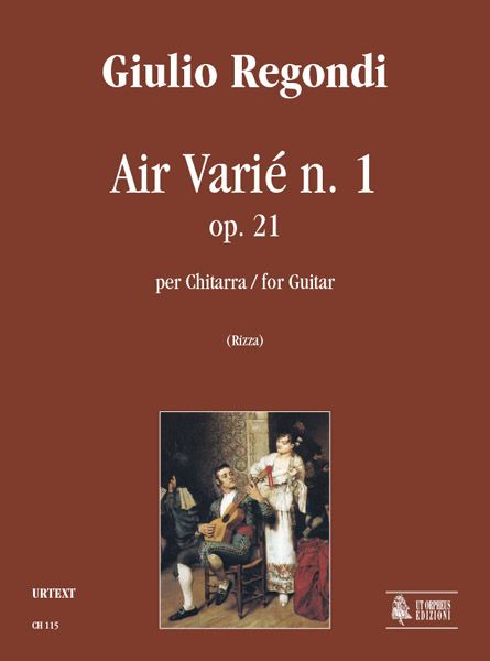 Air Varie N. 1, Op. 21 : For Guitar / edited by Fabio Rizza.