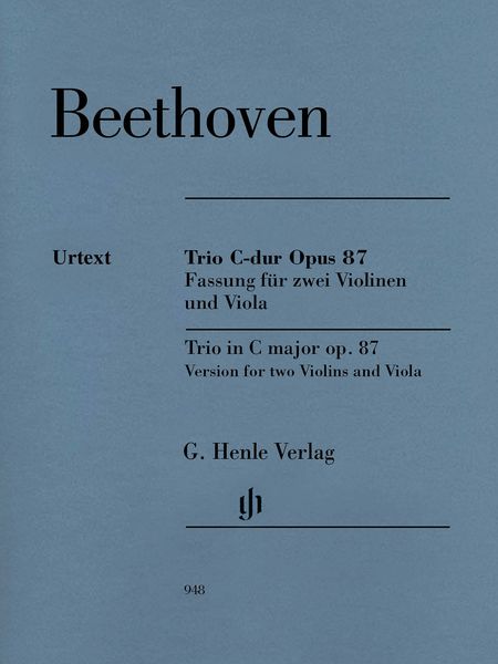 Trio C-Dur, Op. 87 : Fassung Für 2 Violinen und Viola / edited by Egon Voss.