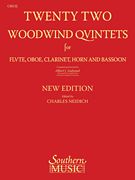 Twenty Two Woodwind Quintets : Oboe Part Only.