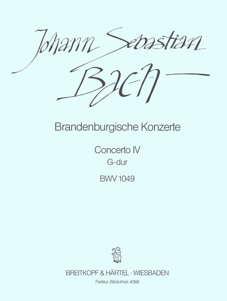 Brandenburgisches Konzert Nr. 4 G-Dur BWV 1049.