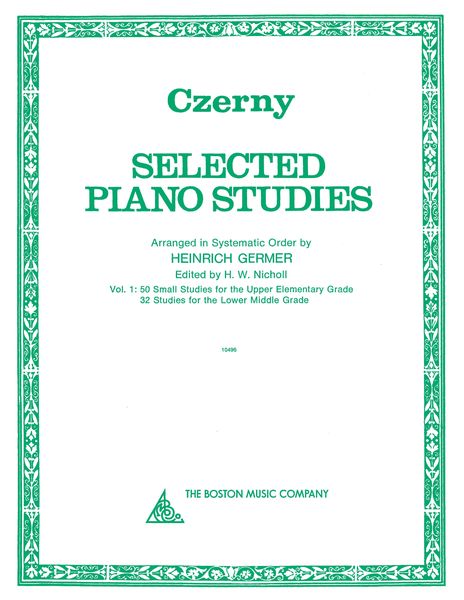 Selected Piano Studies, Vol. 1.