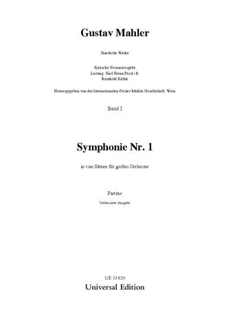 Symphony No. 1 / edited by Sander Wilkins.