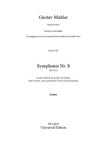 Symphony No. 8 / edited by Karl Heinz Füssl.