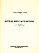 Before Sleep and Dreams : For Solo Piano (1990).