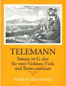 Sonata In G-Dur (TWV 43:G9) : Für Zwei Violinen, Viola und Basso Continuo / Ed. by Andreas Kohn.