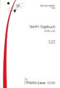 Nacht-Tagebuch : For Piano (2004).