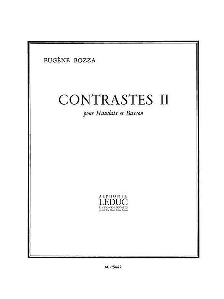 Contrastes 2 : Pour Hautbois Et Basson.