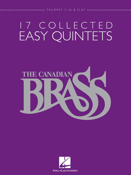 17 Collected Easy Quintets : Trumpet 2 In B Flat Part.