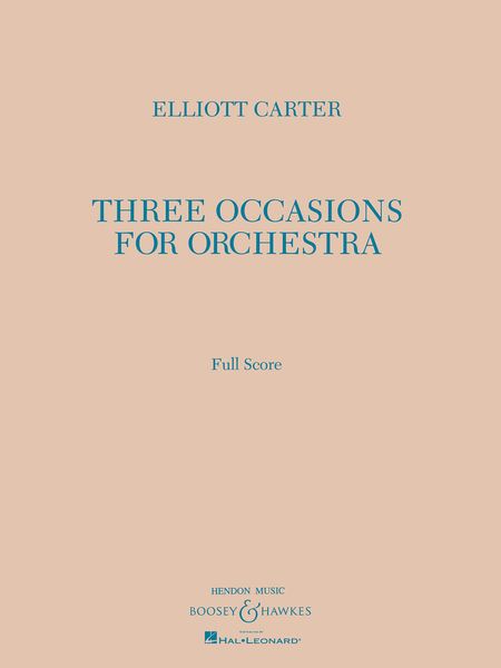 Three Occasions : For Orchestra.