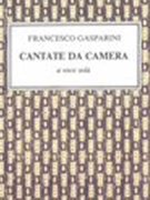 Cantate Da Camera A Voce Sola, Opera Prima.