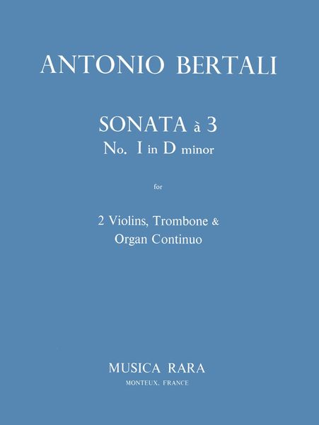 Sonata A 3 No. 1 In D Minor : For 2 Violins, Trombone & Organ Continuo.