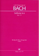Sinfonia In E Minor, Wq 177 : Per 2 Violini, Viola E Basso Continuo / edited by Ulrich Leisinger.