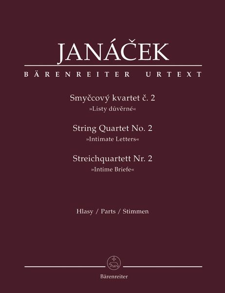 String Quartet No. 2 (Intimate Letters) / edited by Leos Faltus and Milos Stedron.