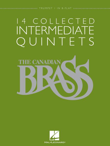 14 Collected Intermediate Quintets : Trumpet 1 Part.