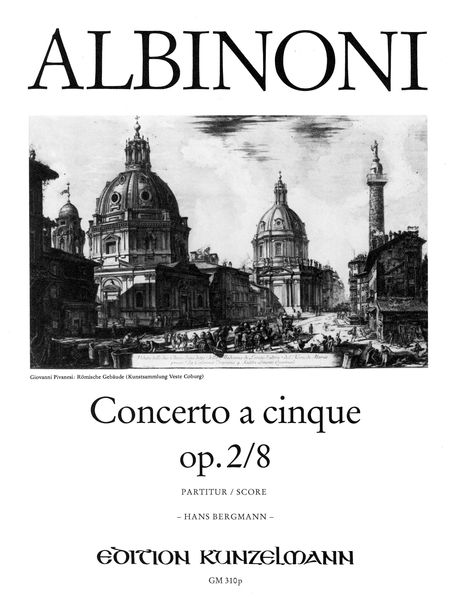 Concerto III, Op. 2/8 G-Dur : Für Violine und Streichorchester / ed. by Hans Bergmann.