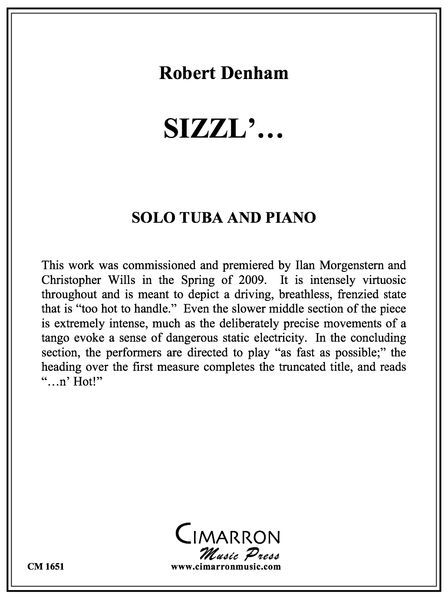Sizzl'... : For Solo Tuba and Piano.