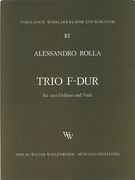 Trio F Dur : For Two Violins And Viola.