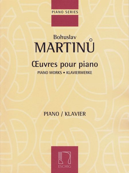 Oeuvres Pour Piano.
