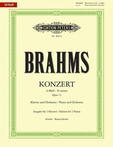 Konzert D Moll, Op. 15 : Ausgabe Für 2 Klaviere / edited by Johannes Gerdes.