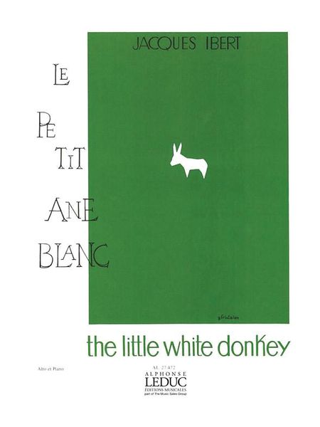 Le Petit Ane Blanc : Pour Alto Et Piano.