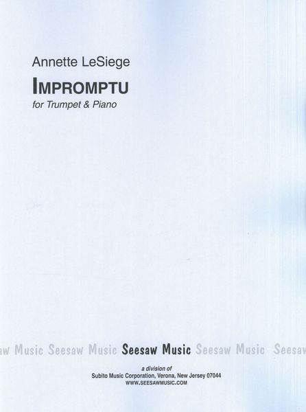 Impromptu : For Trumpet and Piano.