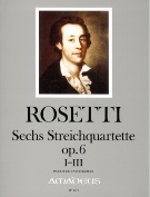Sechs Streichquartette, Op. 6, Nos. I - III / edited by Yvonne Morgan.
