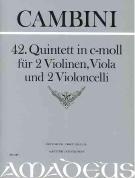 42. Quintett In C-Moll : Für 2 Violinen, Viola Und 2 Violoncelli / edited by Bernhard Päuler.