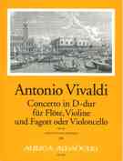 Concerto In D-Dur, RV 92 : Für Flöte, Violine Und Fagott Oder Violoncello / ed. Bernhard Päuler.
