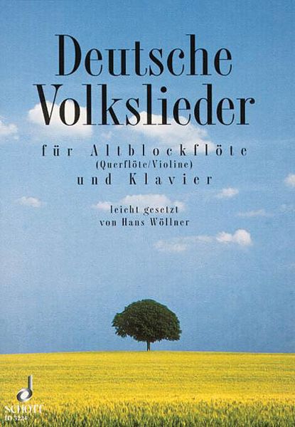 Deutsche Volkslieder : For Treble Recorder and Piano.