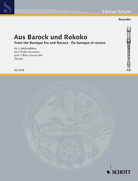 Aus Barock und Rokoko Little Pieces From The Baroque and Rococo Eras Performance Score.