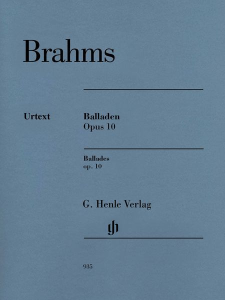 Balladen, Op. 10 : For Piano / edited by Katrin Eich.