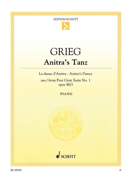 Anitra's Tanz, From Peer Gynt, Op. 46 No. 3 : For Piano.